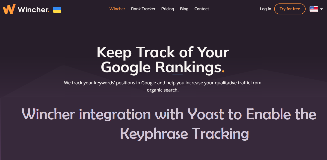 Wincher integration with Yoast to Enable the Keyphrase Tracking